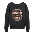 thumbnail image 1 of Instant Message - Cowgirl Social Club - Women's Lightweight French Terry Long Sleeve Shirt, 1 of 6
