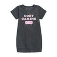 thumbnail image 1 of Instant Message - Cozy Gaming - Toddler & Youth Girls Fleece Dress, 1 of 5