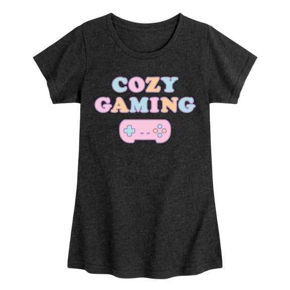 Instant Message - Cozy Gaming - Toddler & Youth Girls Short Sleeve Graphic T-Shirt
