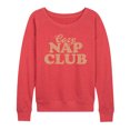 thumbnail image 1 of Instant Message - Cozy Nap Club - Women's Lightweight French Terry Pullover, 1 of 6