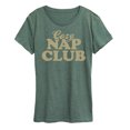 thumbnail image 1 of Instant Message - Cozy Nap Club - Women's Short Sleeve Graphic T-Shirt, 1 of 7