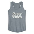 thumbnail image 1 of Instant Message - Cozy Vibes - Women's Racerback Tank Top, 1 of 6