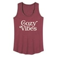 thumbnail image 1 of Instant Message - Cozy Vibes - Women's Racerback Tank Top, 1 of 6