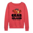 thumbnail image 1 of Instant Message - Crab Island - Women's Lightweight French Terry Pullover, 1 of 6