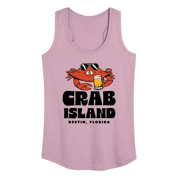 Instant Message - Crab Island - Women's Racerback Tank Top