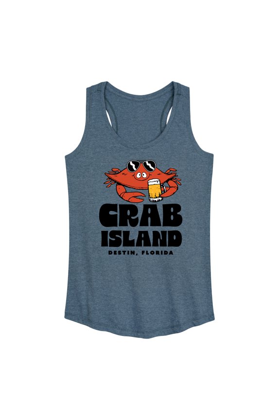 - Crab Island - Women's Racerback Tank Top