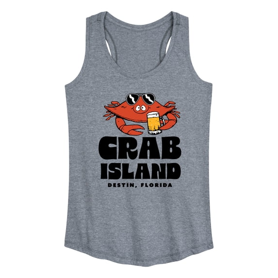 Instant Message - Crab Island - Women's Racerback Tank Top