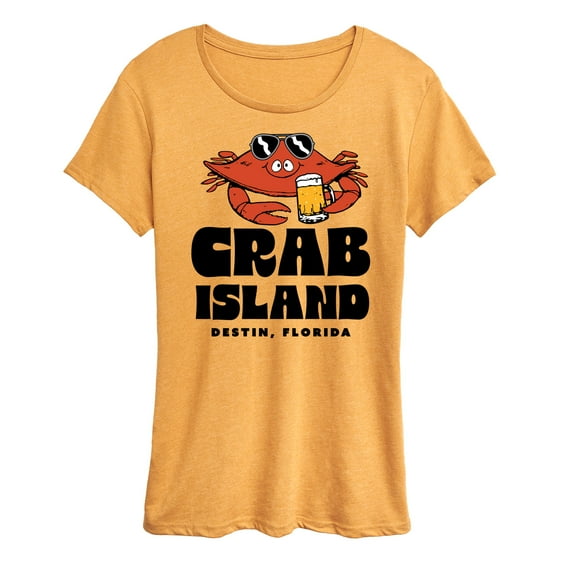 Instant Message - Crab Island - Women's Short Sleeve Graphic T-Shirt