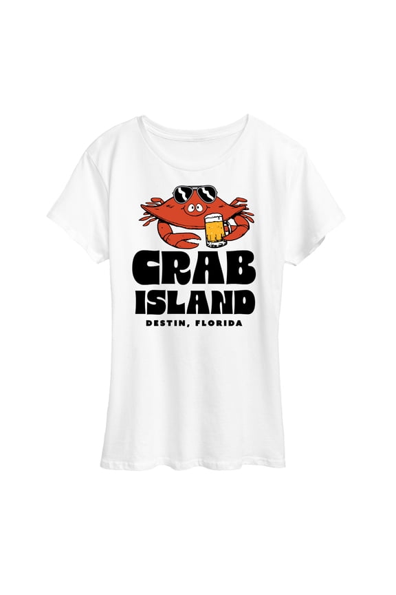 - Crab Island - Women's Short Sleeve Graphic T-Shirt