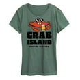 thumbnail image 1 of Instant Message - Crab Island - Women's Short Sleeve Graphic T-Shirt, 1 of 6