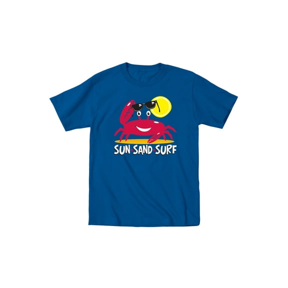 Instant Message - Crab, Sun Sand Surf-TODDLER SHORT SLEEVE TEE-2T