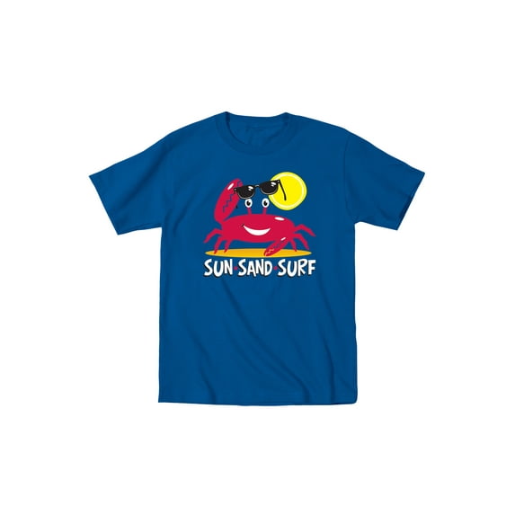 Instant Message - Crab, Sun Sand Surf-TODDLER SHORT SLEEVE TEE-3T