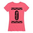 thumbnail image 1 of Instant Message - Crayon Label - Women's Short Sleeve Graphic T-Shirt, 1 of 1