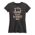 thumbnail image 1 of Instant Message - Crazy Aunt - Women's Short Sleeve Graphic T-Shirt, 1 of 6