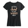 thumbnail image 1 of Instant Message - Crazy Aunt - Women's Short Sleeve Graphic T-Shirt, 1 of 6