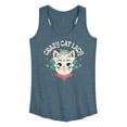 thumbnail image 1 of Instant Message - Crazy Cat Lady  - Women's Racerback Tank Top, 1 of 6