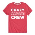 thumbnail image 1 of Instant Message - Crazy Cousin Crew - Toddler And Youth Short Sleeve Graphic T-Shirt, 1 of 5