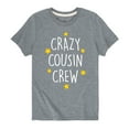 thumbnail image 1 of Instant Message - Crazy Cousin Crew - Toddler And Youth Short Sleeve Graphic T-Shirt, 1 of 6