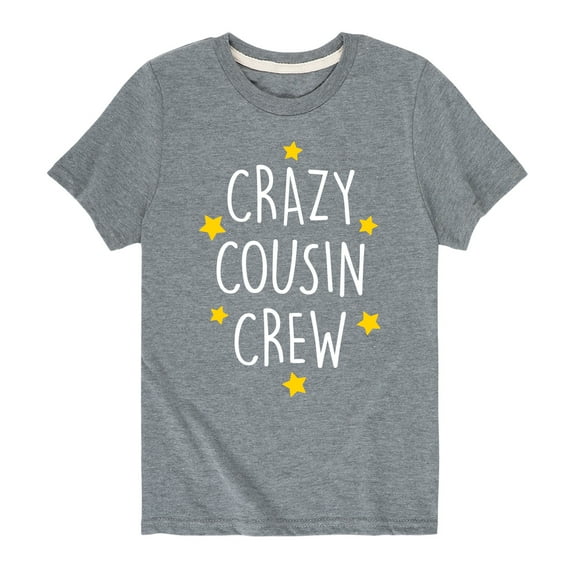 Instant Message - Crazy Cousin Crew - Toddler And Youth Short Sleeve Graphic T-Shirt