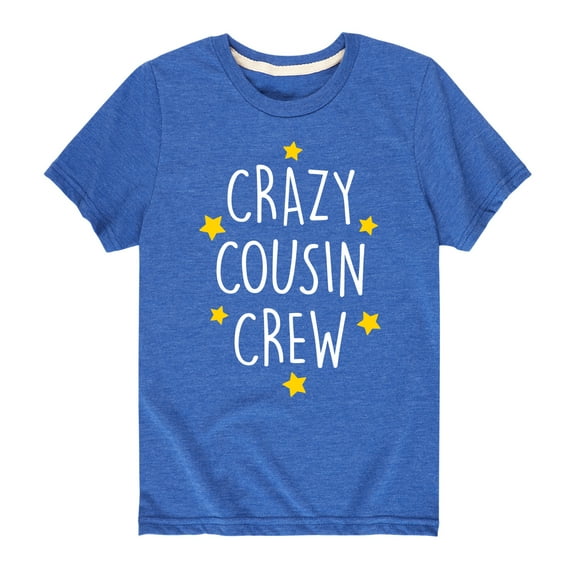 Instant Message - Crazy Cousin Crew - Toddler And Youth Short Sleeve Graphic T-Shirt