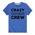 thumbnail image 1 of Instant Message - Crazy Cousin Crew - Toddler And Youth Short Sleeve Graphic T-Shirt, 1 of 5
