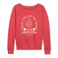thumbnail image 1 of Instant Message - Create Life Arizona - Women's Lightweight French Terry Pullover, 1 of 6