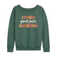 thumbnail image 1 of Instant Message - Create Your Own Sunshine - Women's Lightweight French Terry Long Sleeve Shirt, 1 of 5