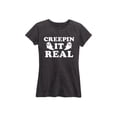 thumbnail image 1 of Instant Message - Creepin it Real - Women's Short Sleeve Graphic T-Shirt, 1 of 5