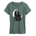 thumbnail image 1 of Instant Message - Crescent Moon Trees - Women's Short Sleeve Graphic T-shirt, 1 of 5