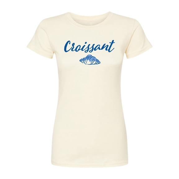 Instant Message - Croissant - Juniors Fitted Short Sleeve Graohic T-Shirt