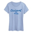 thumbnail image 1 of Instant Message - Croissant - Women's Short Sleeve Graphic T-Shirt, 1 of 4