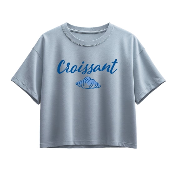Instant Message - Croissant - Youth Girls Boxy T-Shirt