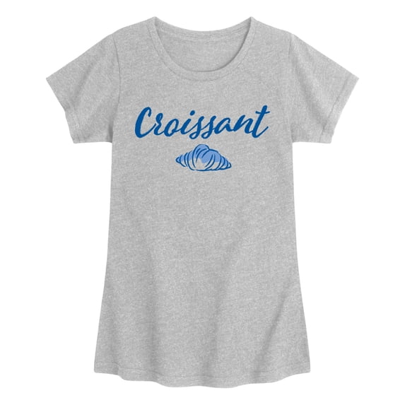 Instant Message - Croissant - Youth Girls Fitted Short Sleeve T-Shirt