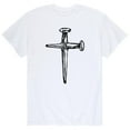 thumbnail image 1 of Instant Message - Cross Made Of Nails - Men's Short Sleeve Graphic T-Shirt, 1 of 5