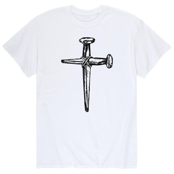 Instant Message - Cross Made Of Nails - Men's Short Sleeve Graphic T-Shirt