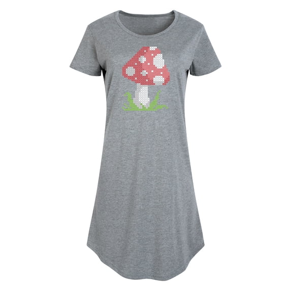 Instant Message - Cross Stitch Mushroom - Women's Any Way Dress