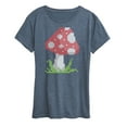 thumbnail image 1 of Instant Message - Cross Stitch Mushroom - Women's Short Sleeve Graphic T-Shirt, 1 of 6