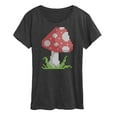 thumbnail image 1 of Instant Message - Cross Stitch Mushroom - Women's Short Sleeve Graphic T-Shirt, 1 of 6