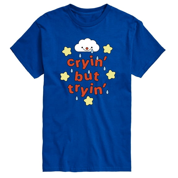 Instant Message - Cryin But Tryin - Men's Short Sleeve Graphic T-Shirt