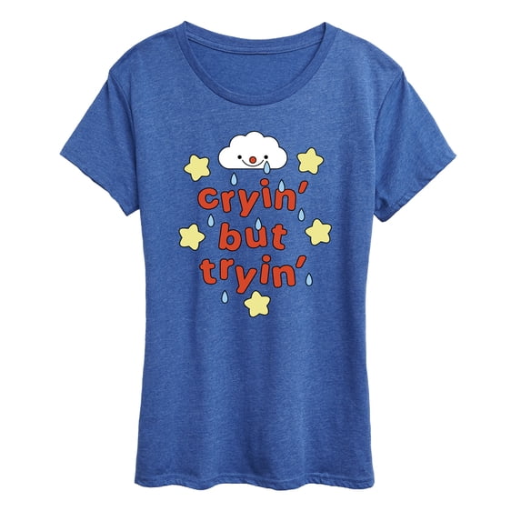 Instant Message - Cryin But Tryin Short Sleeve Graphic T-Shirt