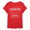 thumbnail image 1 of Instant Message - Cryptid Society - Women's Oversized Graphic T-shirt, 1 of 5