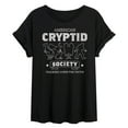 thumbnail image 1 of Instant Message - Cryptid Society - Women's Oversized Graphic T-shirt, 1 of 6