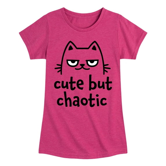 Instant Message - Cute But Chaotic - Toddler And Youth Girls Short Sleeve Graphic T-Shirt