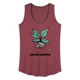 thumbnail image 1 of Instant Message - Cute But Sensitive - Women's Racerback Tank Top, 1 of 6