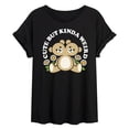 thumbnail image 1 of Instant Message - Cute But Weird Teddy Bear Oversized Graphic T-Shirt, 1 of 5