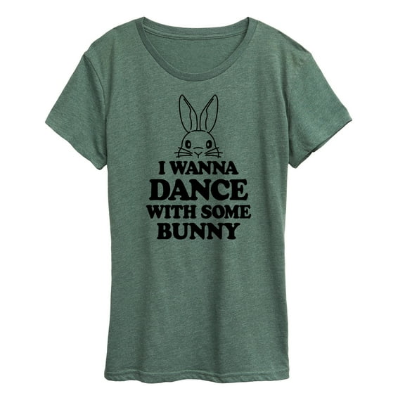 Instant Message Cute Easter Bunny Women's Short Sleeve Graphic Tee, Sizes SM-4XPL