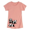 thumbnail image 1 of Instant Message - Cute Pandas - Toddler and Youth Girls Short Sleeve T-Shirt, 1 of 5