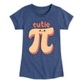 thumbnail image 1 of Instant Message - Cutie Pi - Toddler & Youth Girls Short Sleeve Graphic T-Shirt, 1 of 6