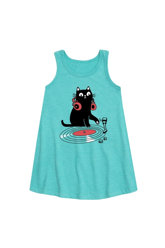 - DJ Cat - Toddler & Youth Girls A-line Dress