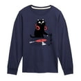 thumbnail image 1 of Instant Message - DJ Cat - Toddler & Youth Long Sleeve Graphic T-Shirt, 1 of 6